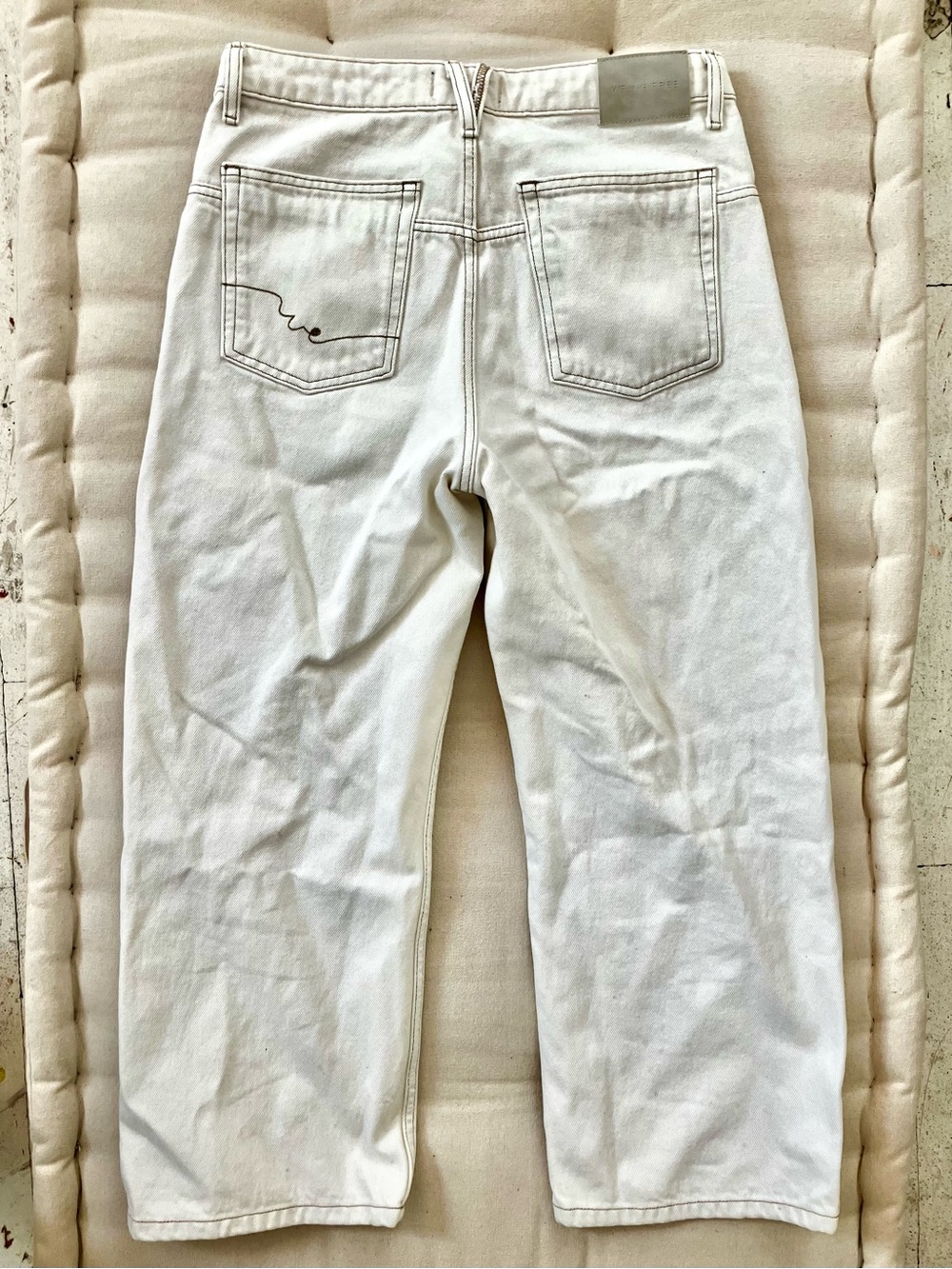 Free People Deep Trance Jeans in Cream - Picture 7 of 7